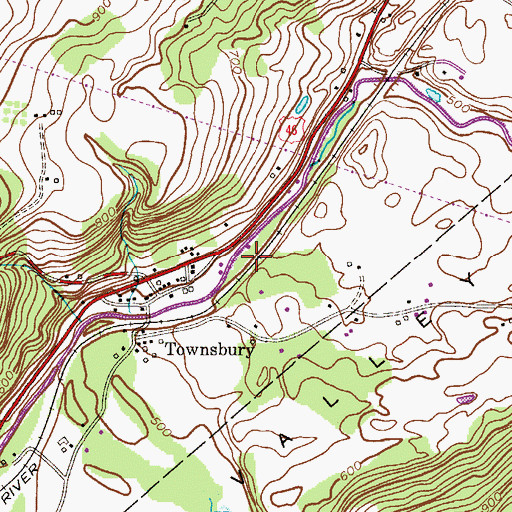 Topographic Map of John E Rogers Airport, NJ