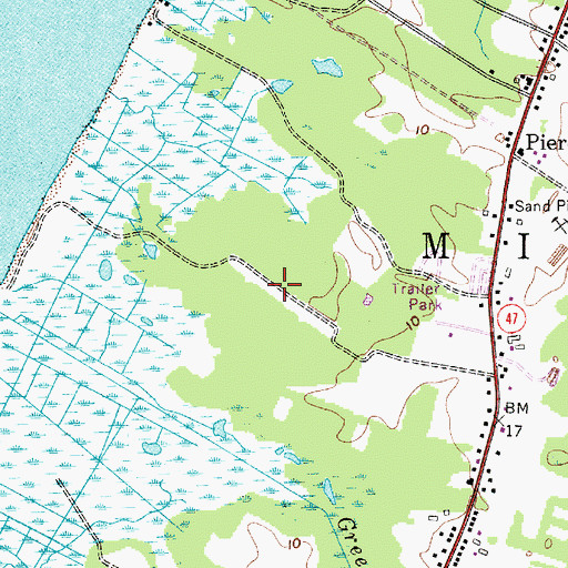 Topographic Map of Paramount Air Airport, NJ