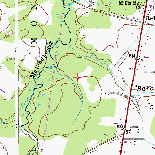 Topographic Map of Werner Airport (historical), NJ