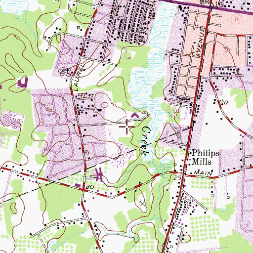 Topographic Map of Hazlet Township Police Heliport, NJ