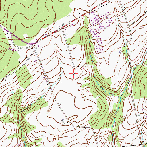Topographic Map of Goat Hill Airport, NJ