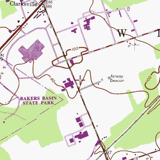 Topographic Map of PSE and G Trenton Distribution Helistop, NJ