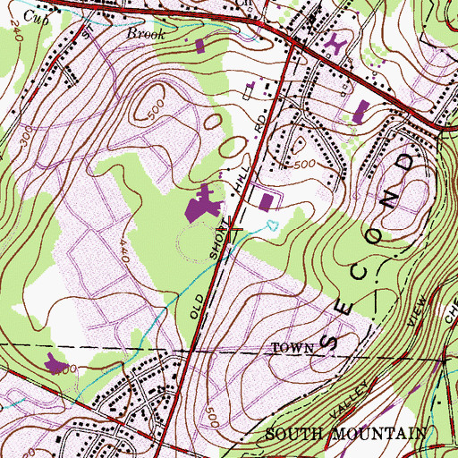 Topographic Map of Saint Barnabas Medical Center Heliport, NJ