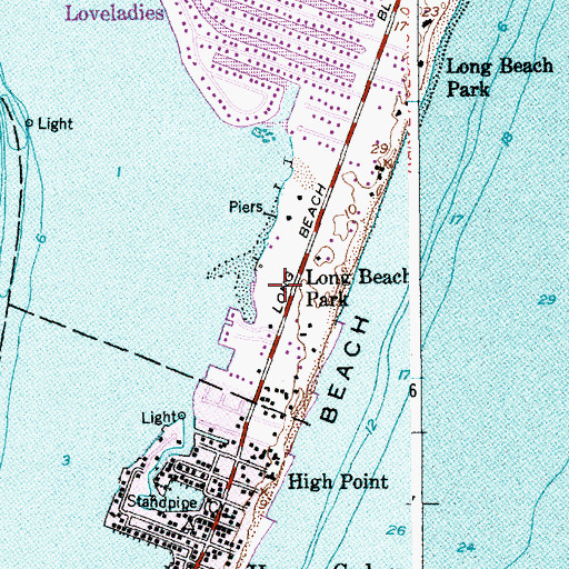 Topographic Map of ASH Personal Heliport, NJ
