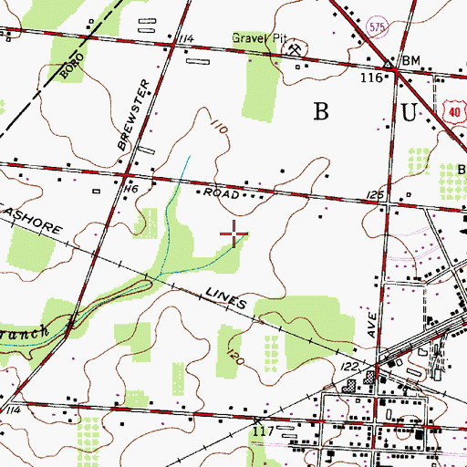 Topographic Map of Als Landing Strip (historical), NJ