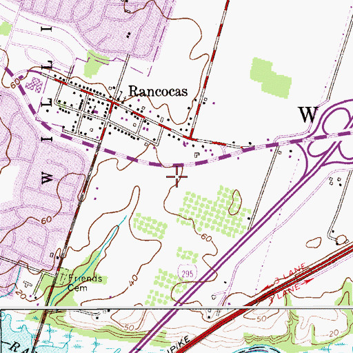 Topographic Map of Blue Jay Heliport, NJ