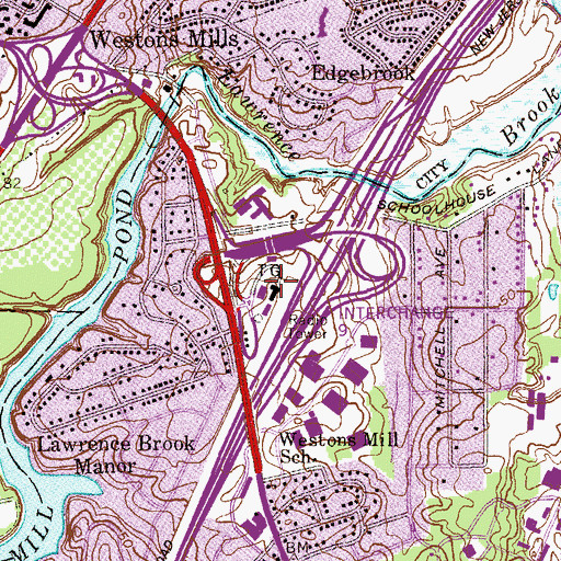 Topographic Map of Jersey Turnpike Heliport, NJ