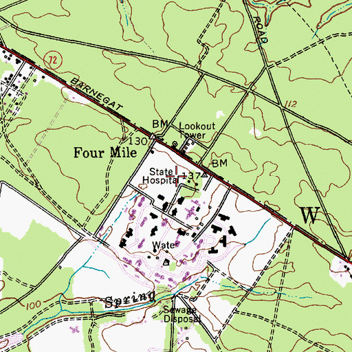 Topographic Map of LZ 1 NLDC Heliport, NJ