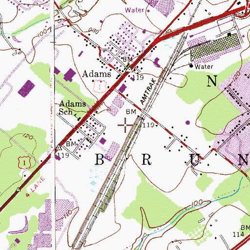 Topographic Map of Webcraft Heliport, NJ