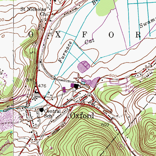 Topographic Map of Oti Heliport, NJ