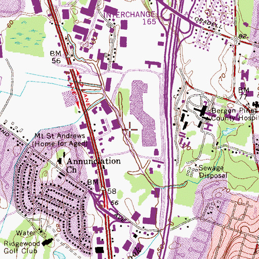 Topographic Map of Lags Landing Heliport, NJ