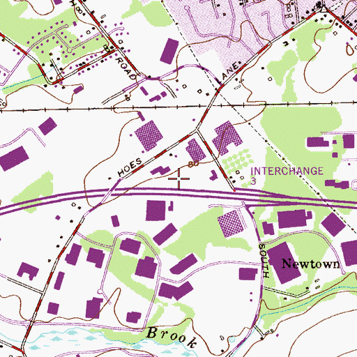 Topographic Map of Penske Heliport, NJ