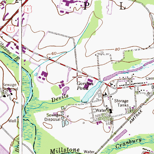 Topographic Map of Firmenich Incorporated Heliport, NJ
