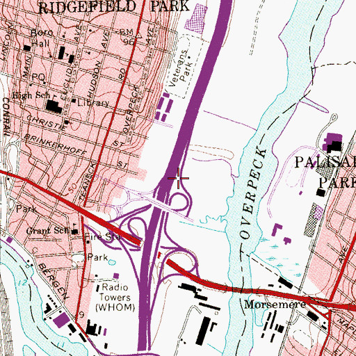 Topographic Map of Pfister Helistop, NJ