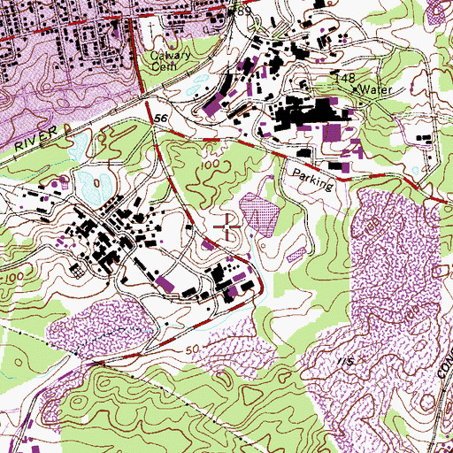 Topographic Map of Hercules Incorporated Heliport, NJ