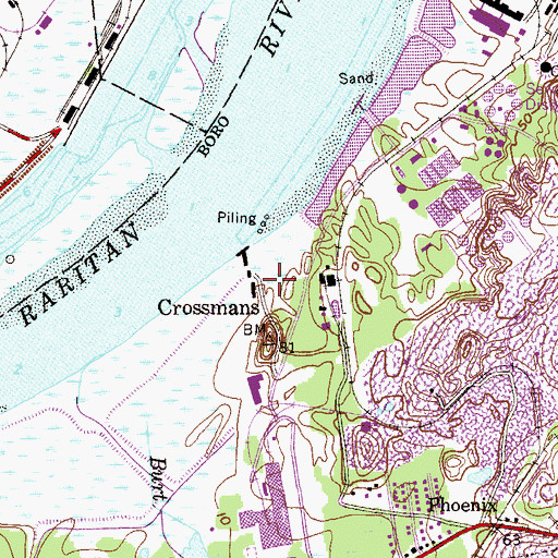 Topographic Map of New Jersey Steel Helistop, NJ