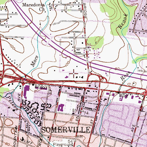 Topographic Map of NUI Heliport, NJ