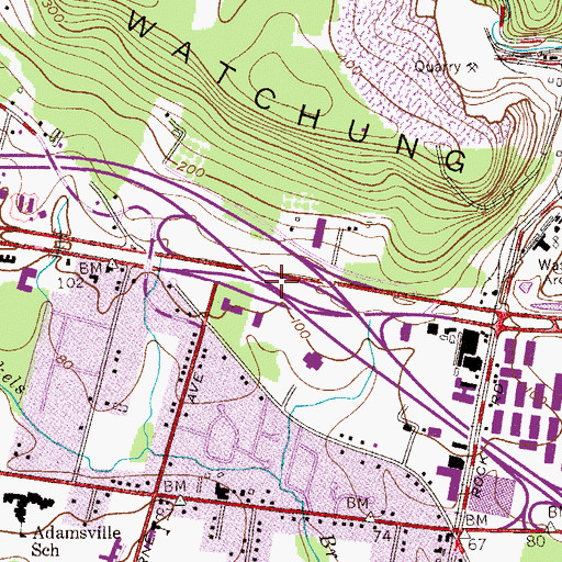 Topographic Map of Ronson 287 Heliport, NJ