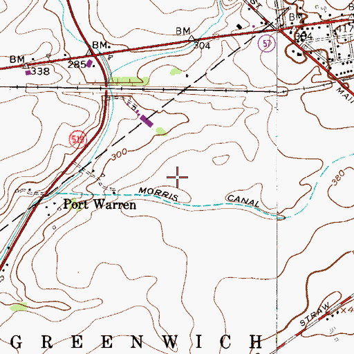 Topographic Map of Air-List-Ads Airport (historical), NJ