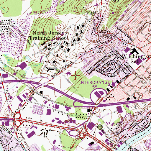 Topographic Map of Troop B Heliport, NJ