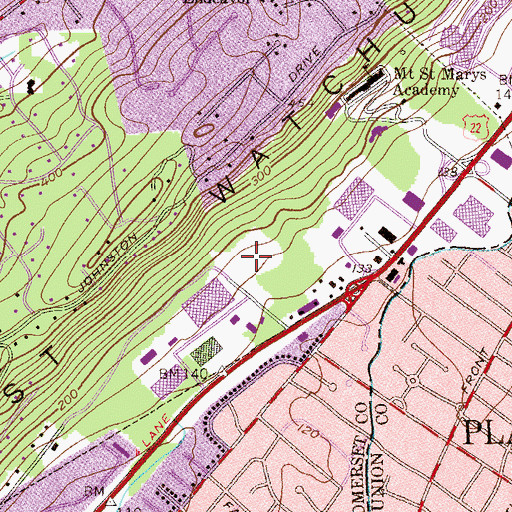 Topographic Map of Lockheed Electronics Company, Incorporated Heliport, NJ