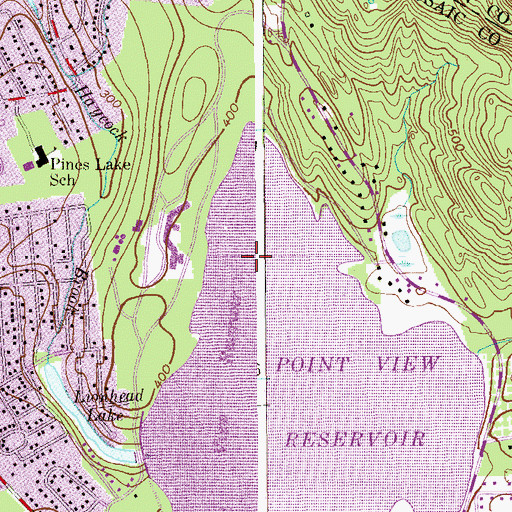 Topographic Map of Wayne Office Helistop, NJ