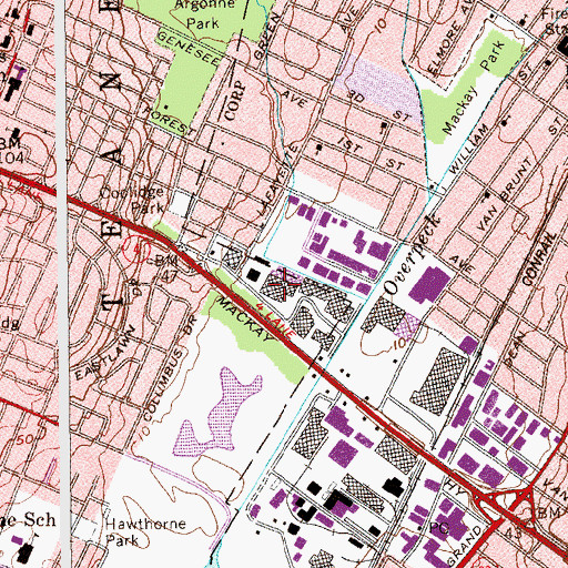 Topographic Map of Graphic Scanning Corporation Heliport, NJ