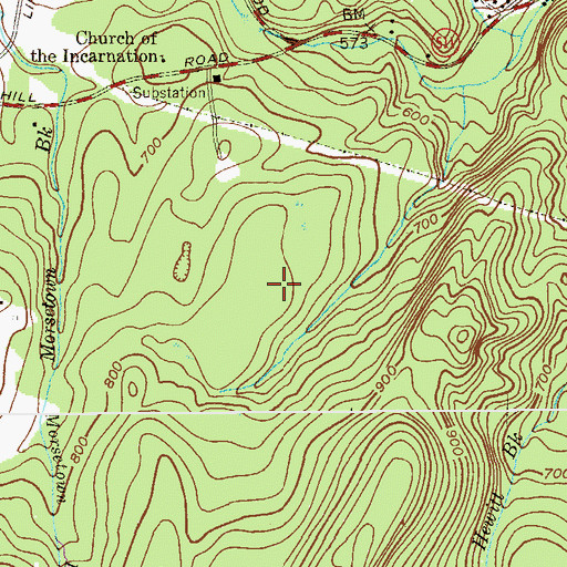 Topographic Map of Greenwood Lake Airport, NJ
