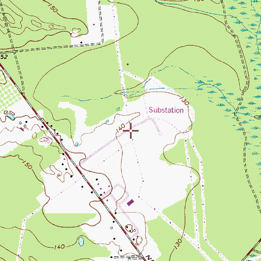 Topographic Map of New Freedom Switching Station Heliport, NJ
