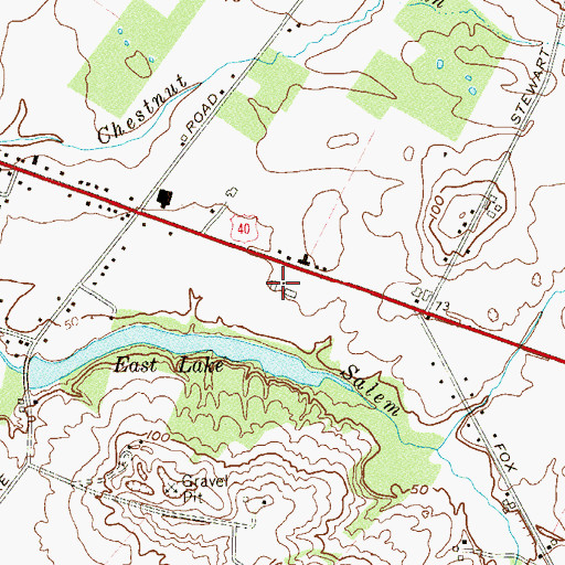 Topographic Map of A M Classics Heliport, NJ