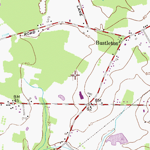 Topographic Map of WRLB-AM (Florence), NJ