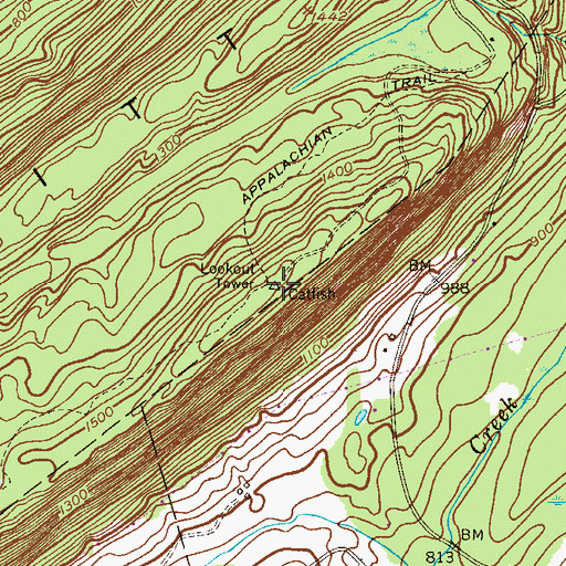 Topographic Map of WFMV-FM (Blairstown), NJ