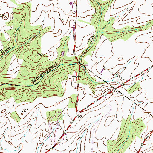 Topographic Map of WNNN-FM (Canton), NJ