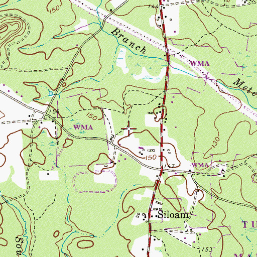 Topographic Map of WQHF-FM (Freehold Township), NJ