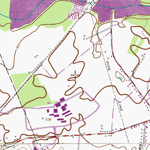 Topographic Map of WWFM-FM (Trenton), NJ
