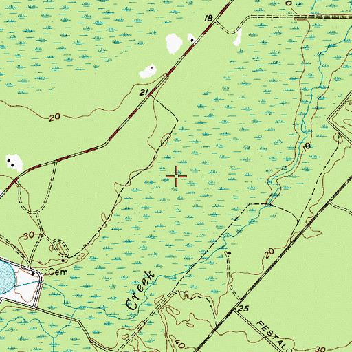 Topographic Map of City of Egg Harbor City, NJ
