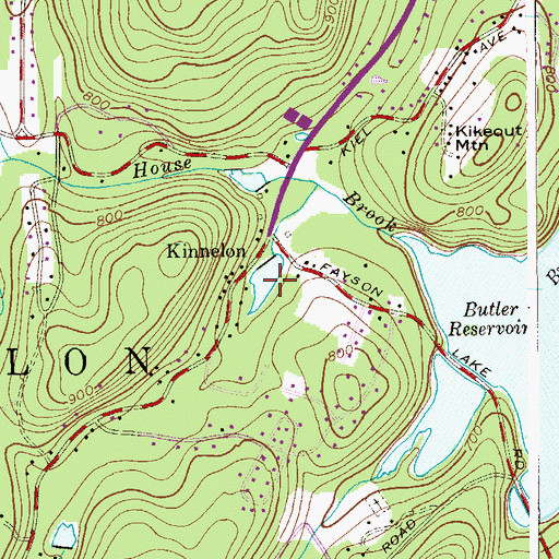 Topographic Map of Borough of Kinnelon, NJ