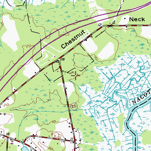 Topographic Map of City of Port Republic, NJ