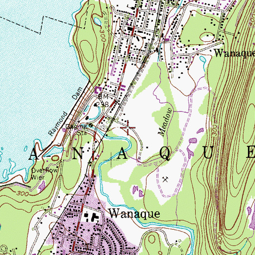 Topographic Map of Borough of Wanaque, NJ