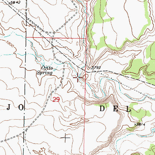 Topographic Map of Arroyo Alamo, NM