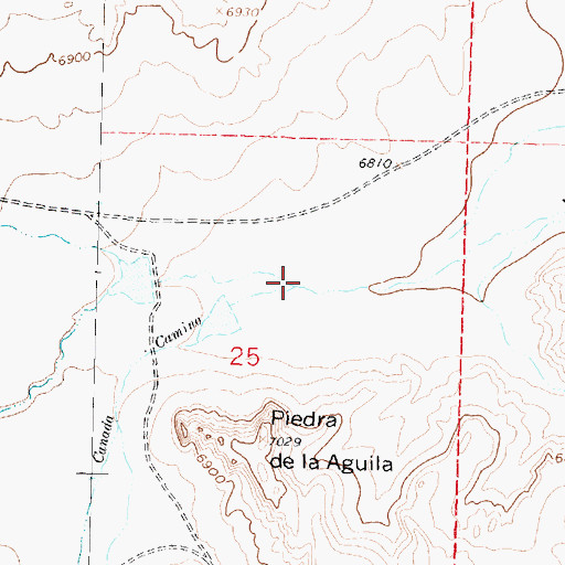Topographic Map of Caada del Camino, NM