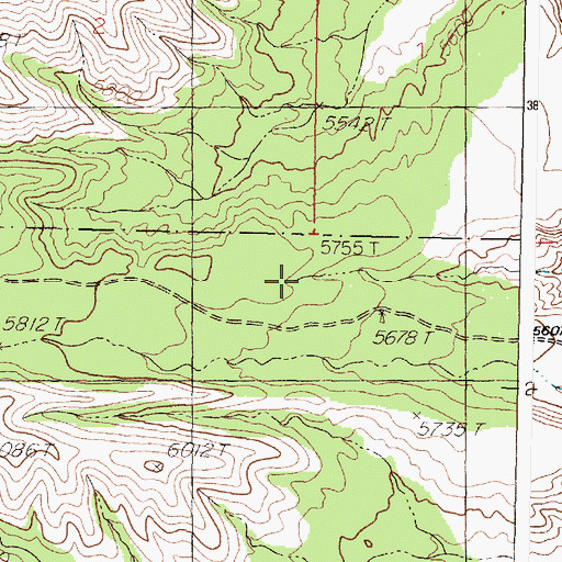 Topographic Map of Caada Colorado, NM