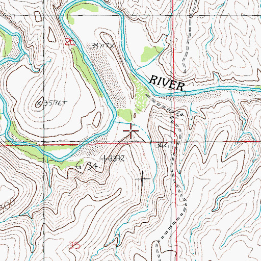 Topographic Map of Oak Canyon, AZ