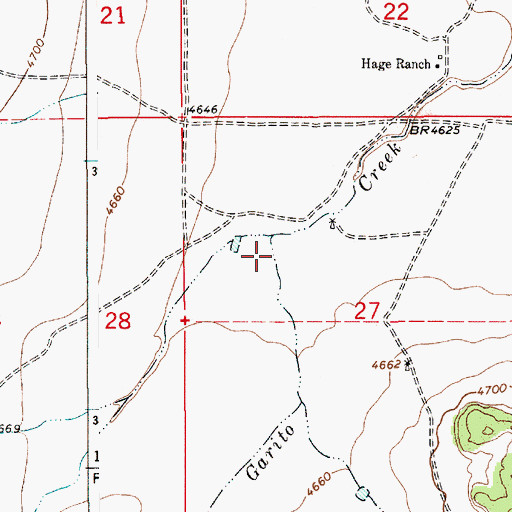 Topographic Map of Pino Creek, NM