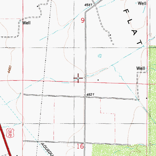 Topographic Map of Sabinata Flat Arroyo, NM