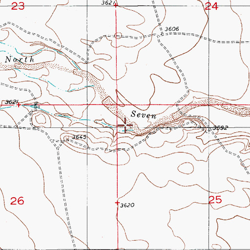 Topographic Map of Siegrest Draw, NM
