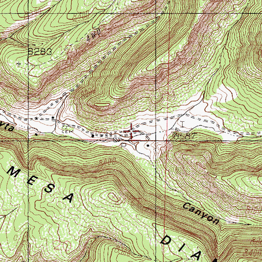 Topographic Map of Abeyta Ranch, NM