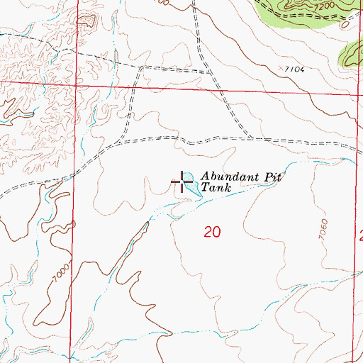 Topographic Map of Abundant Pit Tank, NM
