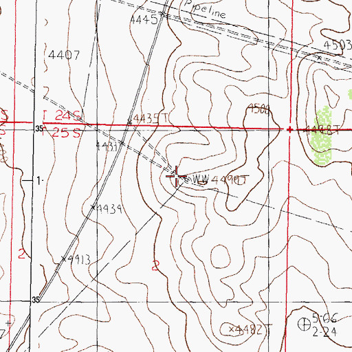 Topographic Map of Aden Station Well, NM