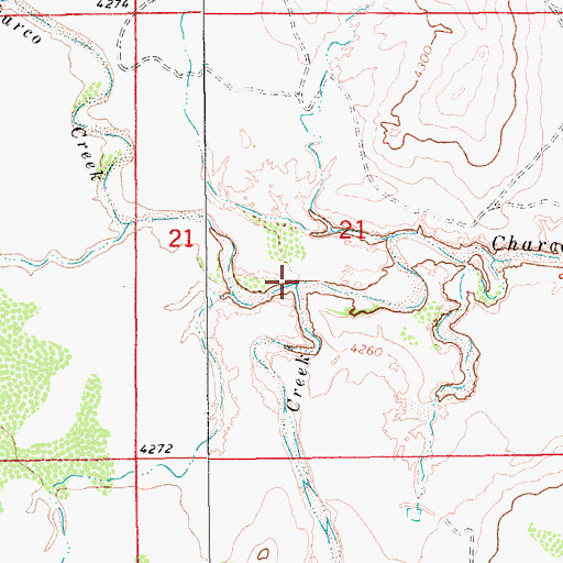 Topographic Map of Adobe Walls Creek, NM